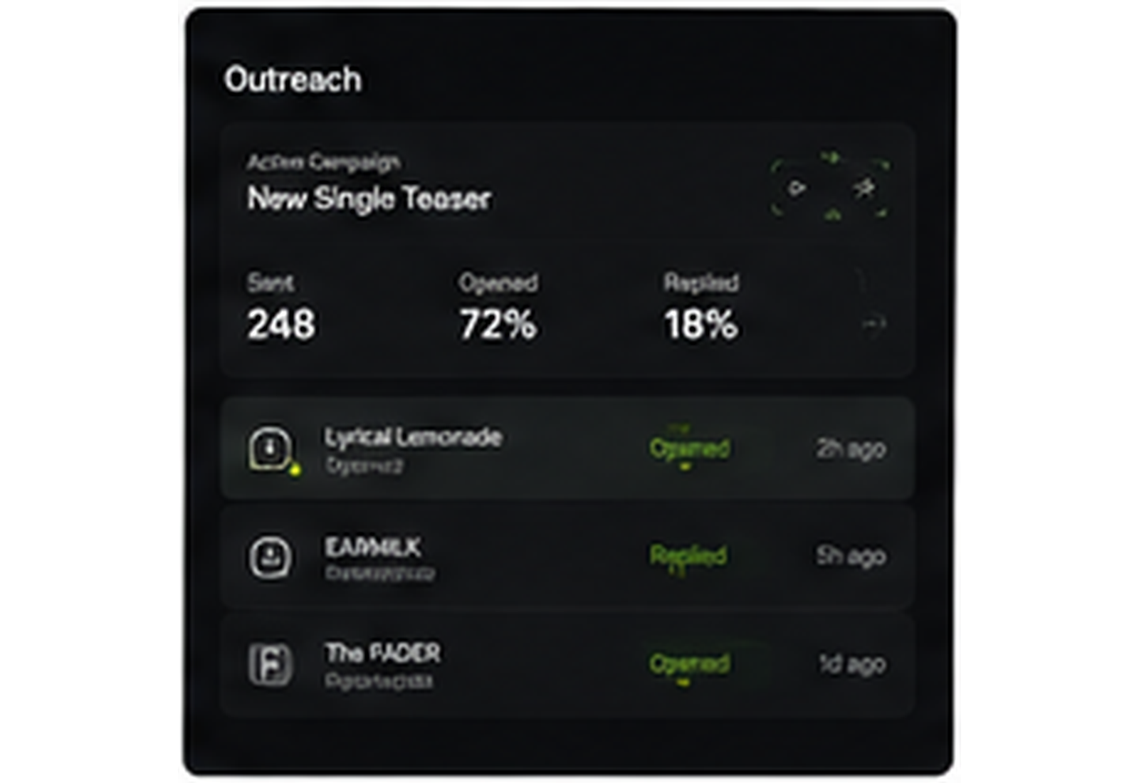 NILAgent sponsor outreach screen
